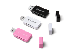 Đầu đọc thẻ nhớ USB 3.0 Reader Transcend TS-RDF5K (hồng) - Bảo hành 2 năm