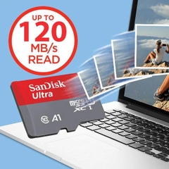 Thẻ nhớ MicroSDXC SanDisk Ultra 32GB A1 C10 U1 UHS-I 120MB/s SDSQUA4-032G-GN6MN - Bảo hành 7 năm