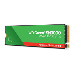SSD gắn trong WD Green SN3000 1TB Green PCle NVMe Gen4x 4 WDS500G5B0E upto 5000MB/s - Bảo Hành 3 năm