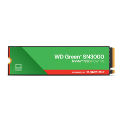 SSD gắn trong WD Green SN3000 1TB Green PCle NVMe Gen4x 4 WDS500G5B0E upto 5000MB/s - Bảo Hành 3 năm