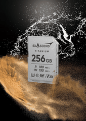 Thẻ Nhớ SDXC Exascend Titanium 256GB C10 U3 V30 UHS-I upto 180MB/s EX256GSDU1-M - Bảo hành 5 năm