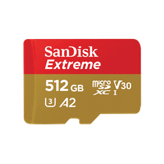 Thẻ nhớ MicroSDXC SanDisk Extreme 512GB A2 C10 U3 V30 UHS-I 190MB/s SDSQXAV-512G-GN6MN - Bảo hành trọn đời