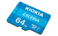 Thẻ nhớ MicroSD KIOXIA EXCERIA 64G C10 U1 upto 100MB/s LMEX1L064GG4 - Bảo hành 5 năm