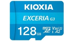 Thẻ nhớ MicroSD KIOXIA EXCERIA 128GB C10 UHS-I U3 V30 A2 upto 160MB/s LMEX3L128GG4 - Bảo hành 5 năm