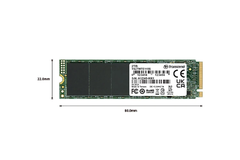 ổ cứng gắn trong 500GB SSD115S M.2 2280, PCIe Gen3x4, Transcend (up to R/W: 3200/2000MB/s) - Bảo Hành 3 năm