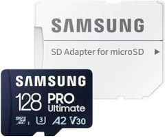 Thẻ nhớ microSD Samsung PRO Ultimate UHS-I 128GB kèm adaptor upto 200MB/s MB-MY128SA/WW - Bảo hành 10 năm