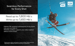 Thẻ Nhớ CFexpress Type A Exascend Essential Pro 256GB PCIe 4.0 upto 1800MB/s EXPC4EA256GB - Bảo hành 5 năm