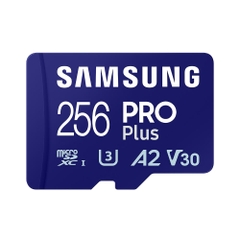 Thẻ nhớ microSD SamSung Pro Plus UHS-I kèm đầu đọc 3.0 256GB upto 180MB/s MB-MD256SB/WW - Bảo hành 10 năm