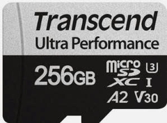 Thẻ nhớ MicroSDXC Transcend USD340S 256GB UHS-I U3 A2 upto 160MB/s TS256GUSD340S-A (kèm adaptor) - Bảo hành 5 năm