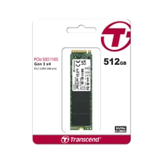 SSD gắn trong Transcend SSD110S 512GB M.2 2280 PCIe Gen3 x4 NVMe upto 1600MB/s TS512GMTE110S - Bảo hành 5 năm