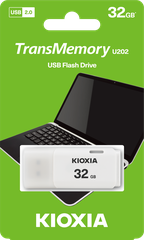 USB 2.0 KIOXIA TransMemory U202 32GB upto 100MB/s LU202W032GG4 Trắng  - Bảo hành 5 năm