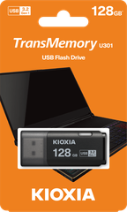 USB 3.2 KIOXIA TransMemory U301 128GB upto 100MB/s LU301K128GG4 Đen - Bảo hành 5 năm