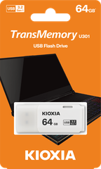 USB 3.2 KIOXIA TransMemory U301 64GB upto 100MB/s LU301W064GG4 Trắng - Bảo hành 5 năm