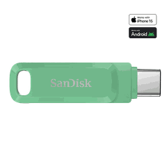 USB 3.1 OTG Sandisk Ultra Dual Drive Go Type-C SDDDC3 64GB 400MB/s SDDDC3-064G-G46AG màu xanh Absinthe - Bảo hành 5 năm