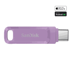 USB 3.1 OTG Sandisk Ultra Dual Drive Go Type-C SDDDC3 256GB 400MB/s SDDDC3-256G-G46L màu tím lavender - Bảo hành 5 năm