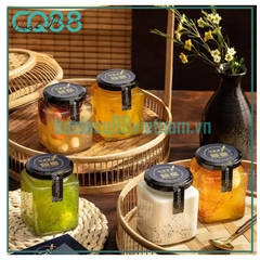 Hũ thủy tinh vuông 200ml