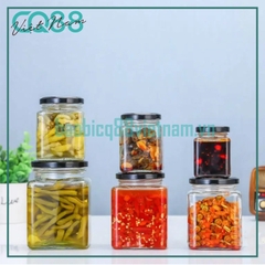 Hũ thủy tinh vuông 200ml