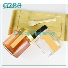 Hũ thủy tinh lục giác nắp cao 730ml