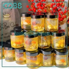 Hũ thủy tinh tròn nắp cao 100ml