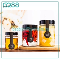 Hũ thủy tinh tròn nắp cao 100ml
