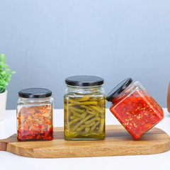 Hũ thủy tinh vuông 280ml