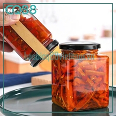 Hũ thủy tinh vuông 730ml