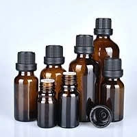 Chai Đựng Tinh Dầu, Lọ Chiết Serum Thủy Tinh Nâu Nắp Vặn Đen, Nhiều Dung Tích