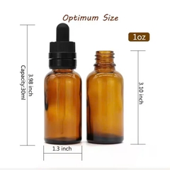 Chai thuỷ tinh khoen bóp nhỏ giọt 15ml, 30ml, 50ml