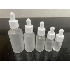Chai thuỷ tinh mờ vòi bơm 5ml, 10ml, 15ml, 20ml, 30ml, 50ml, 100ml