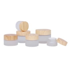 Hũ đựng mỹ phẩm trong suốt thân thiện với môi trường nắp tre 30gr, 50gr