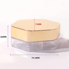 Hũ thủy tinh lục giác đựng kem dưỡng da mặt nắp tre 30ml, 50ml, 100ml
