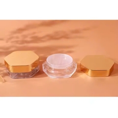 Hũ thủy tinh lục giác đựng kem dưỡng da mặt nắp tre 30ml, 50ml, 100ml