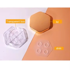 Hũ thủy tinh lục giác đựng kem dưỡng da mặt nắp tre 30ml, 50ml, 100ml