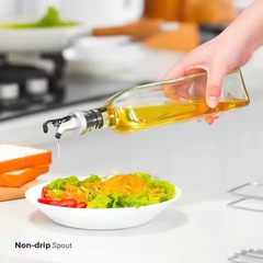 Chai Thủy Tinh Đựng Dầu Ăn, Nước Mắm, Xì Dầu 200ml 300ml 500ml, Có Vạch Chia, Vòi Rót, Chất Liệu Thủy Tinh Borosilicate