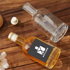 Chai Thủy Tinh  Đựng Rượu Nút Cao Su Bọc Nhôm Vàng, Dung Tích 100ml 200ml 375ml 500ml 750ml 1000ml