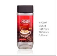 Hũ thuỷ tinh nắp nhựa đựng coffee 200, 400, 800ml