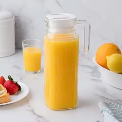 Bình Thủy Tinh 1L Có Nắp Nhựa