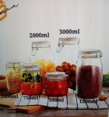 Hũ thủy tinh vuông 730ml