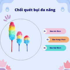 Chổi quét bụi 3 màu