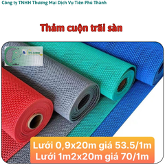 Thảm nhựa trãi sàn lưới