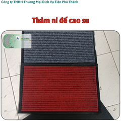 Thảm nỉ đế cao su đen