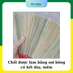 Chổi cỏ cán đỏ ( Chổi Siêu Thị )