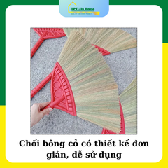 Chổi cỏ cán đỏ ( Chổi Siêu Thị )