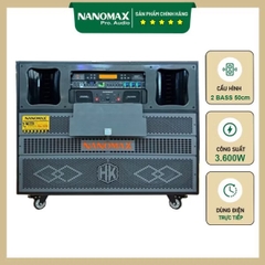 Loa Karaoke Điện Nanomax Pro-7579i 3600W Bass Đôi 50cm