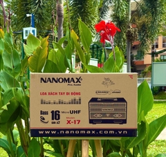 Loa Karaoke Xách Tay Nanomax X-17 Bass Đôi 16cm 320w