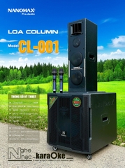 Loa Cột Nanomax CL-001 Bass 40cm 850W Nghe nhạc hát Karaoke