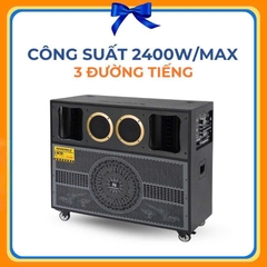 Loa Kéo Bình và Điện Nanomax Pro-555 Bass Đôi 40cm 2400w