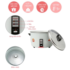 NỒI CƠM ĐIỆN SHARP 5 lit KSH-555V - hàng thái Lan