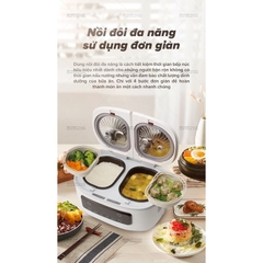 [giao hỏa tốc tp HCM ]Nồi đôi đa năng Sharp 1.8 lít. Mới 100%, bảo hành chính hãng 12 tháng.