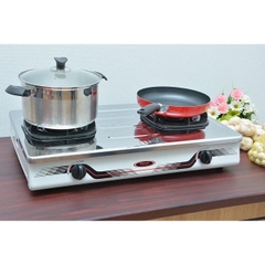 Bếp ga Rinai 7 tấc RV-370 mặt bếp inox chống rỉ sét. Bảo hành 24 tháng chính hãng